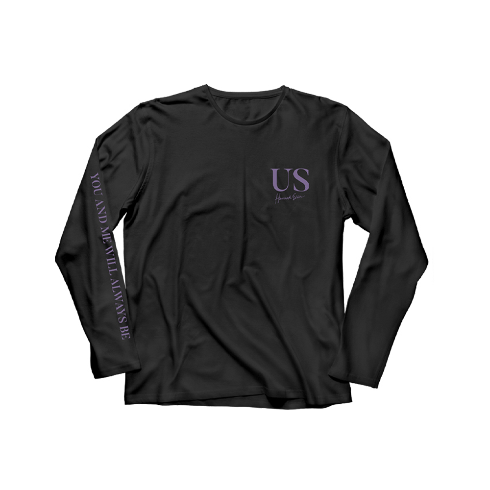 You and me will always be us black and purple long sleeve Hannah Ellis