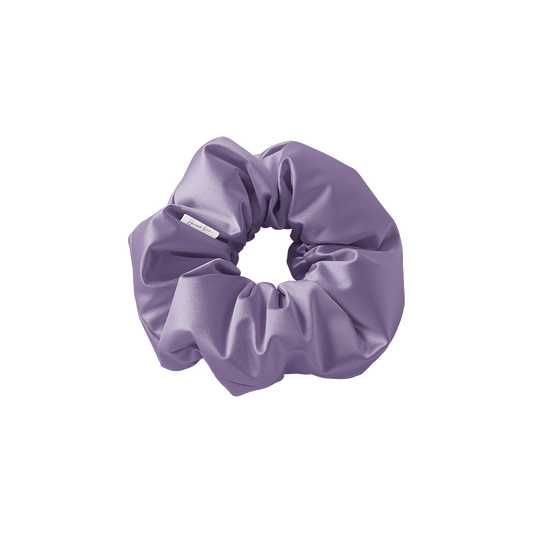 Purple branded scrunchie Hannah Ellis