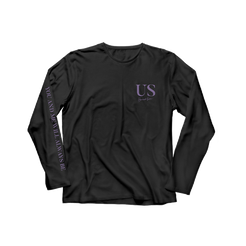 You and me will always be us black and purple long sleeve Hannah Ellis